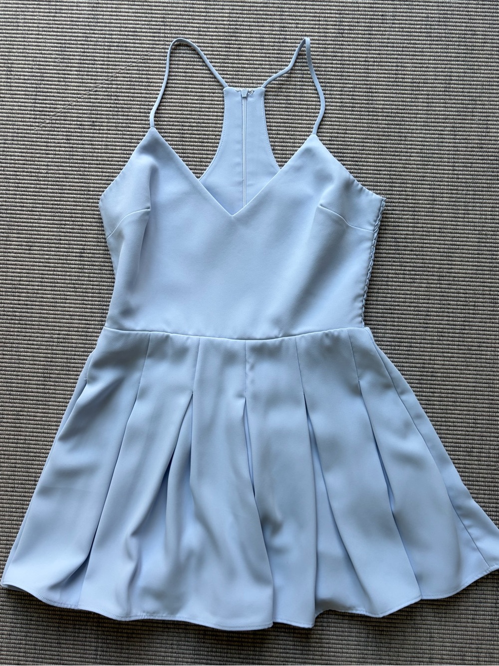 Amanda Uprichard Light Blue Spaghetti Strap romper